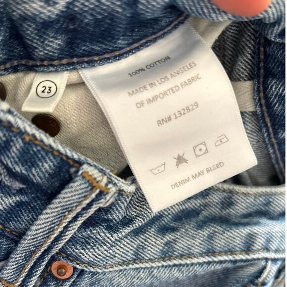 GRLFRND Karolina High Rise Straight Crop Jeans Size 23 - Picture 8 of 10